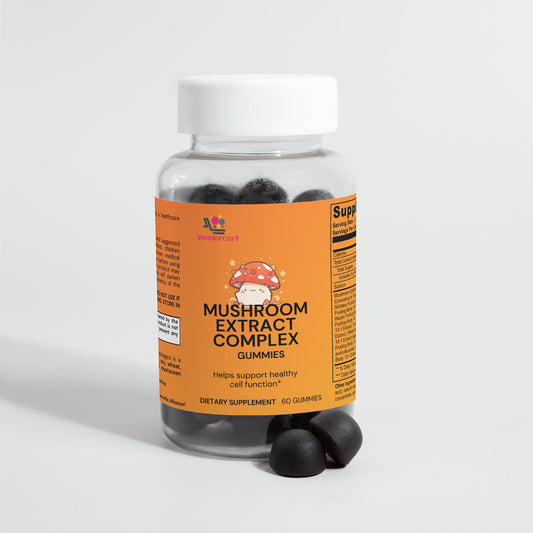 Raspberry Mushroom Extract Gummies 60 Count
