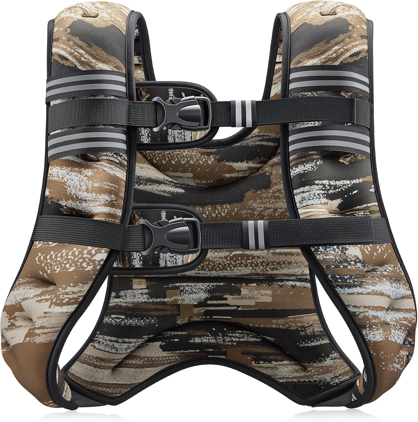 ZELUS Weighted Vest, 6lb/8lb/12lb/16lb/20lb/25lb/30lb Weight Vest with Reflective Stripe for Workout, Strength Training, Running, Fitness, Muscle Building, Weight Loss, Weightlifting