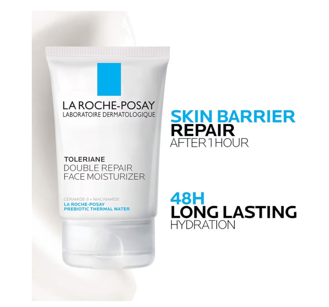 La Roche-Posay Toleriane Double Repair Face Moisturizer, Daily Moisturizer Face Cream with Ceramide & Niacinamide for All Skin Types, Immediate Comfort & Long Lasting Hydration, Fragrance Free