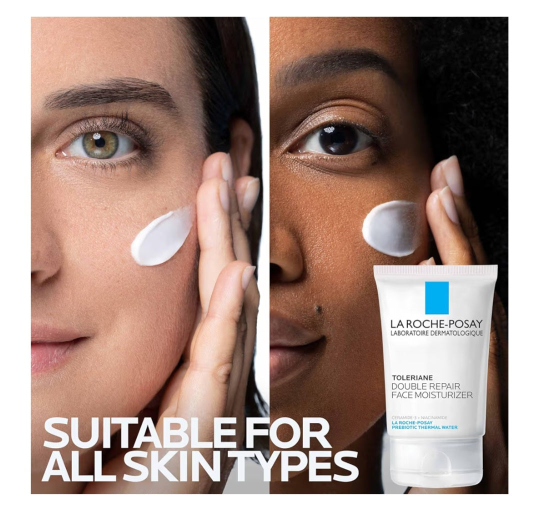 La Roche-Posay Toleriane Double Repair Face Moisturizer, Daily Moisturizer Face Cream with Ceramide & Niacinamide for All Skin Types, Immediate Comfort & Long Lasting Hydration, Fragrance Free